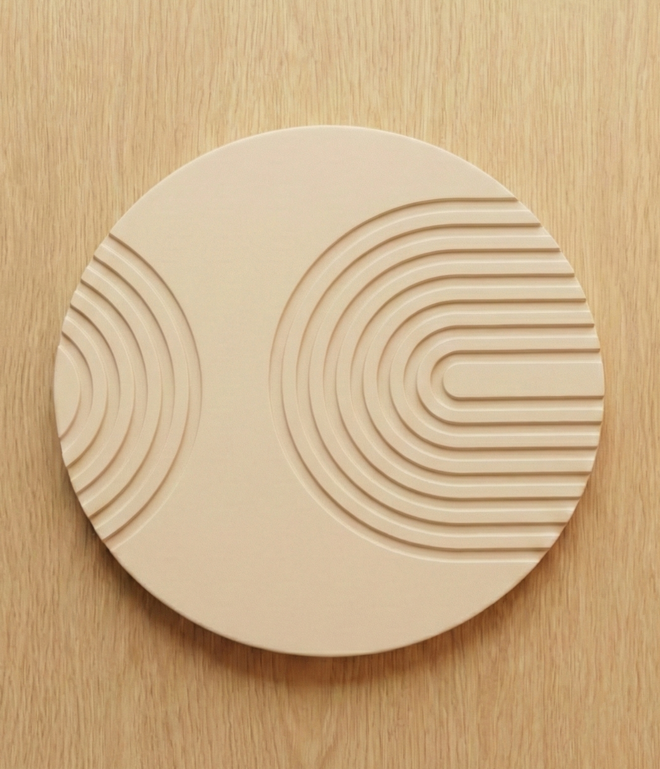 Aesthetic Round Coasters — Set of 6 Minimal Modern Design | Waterproof & Washable