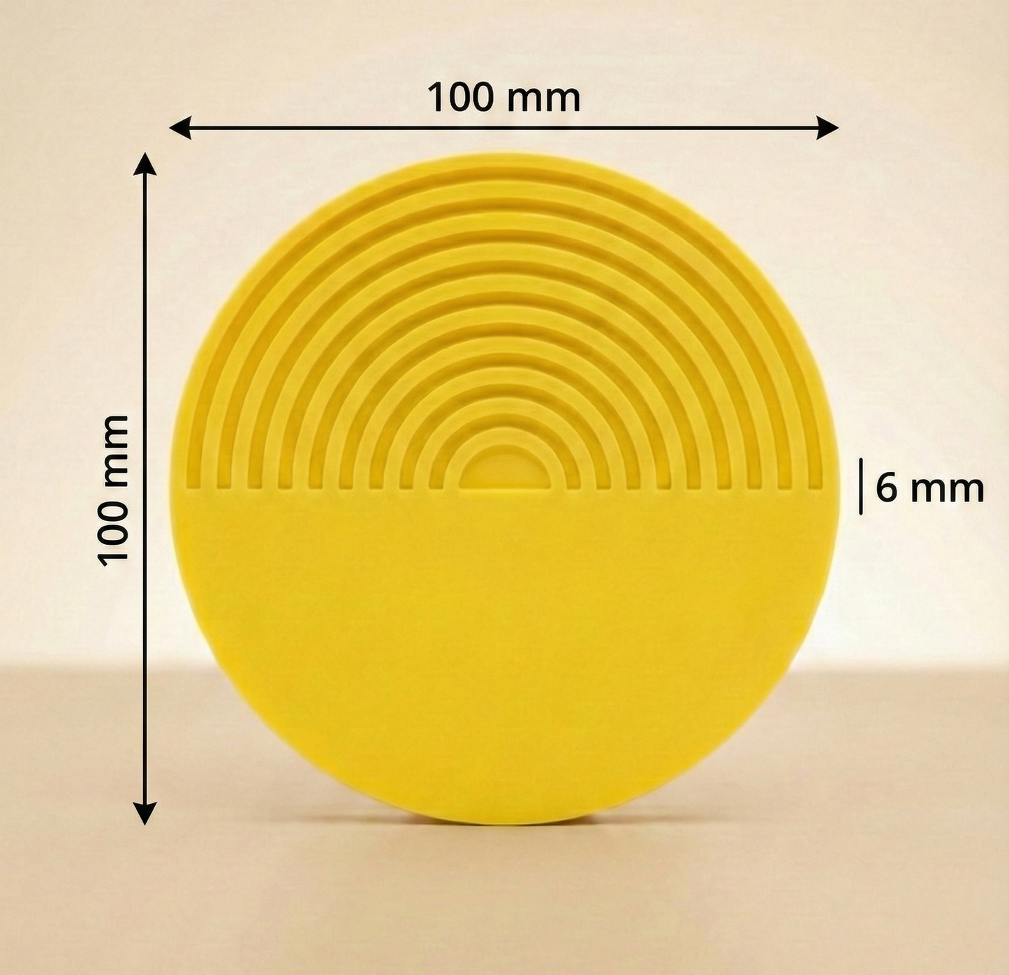 Aesthetic Round Coasters — Set of 6 Minimal Modern Design | Waterproof & Washable