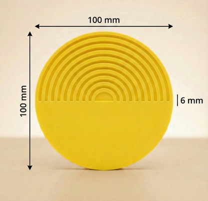 Aesthetic Round Coasters — Set of 6 Minimal Modern Design | Waterproof & Washable
